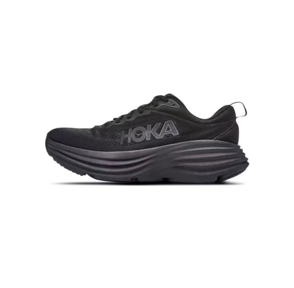 Hoka Bondi 8 Womens Running Shoes Size 9 4E Extra Wide Black Walking Sneakers